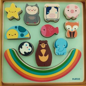 Puzzle encastre y equilibrio